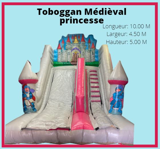 Toboggan gonflable en location dans le Nord Pas de Calais près de Lille (59/62)